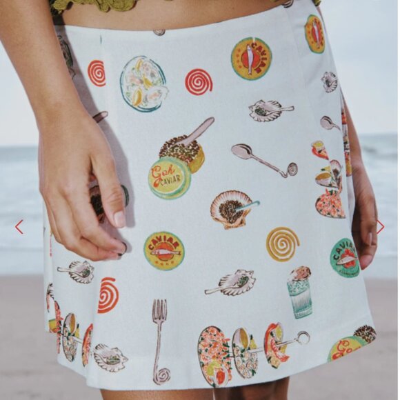 Star Skirt Lisa Says Gah - caviar dreams white - large only - Picture 4 of 4